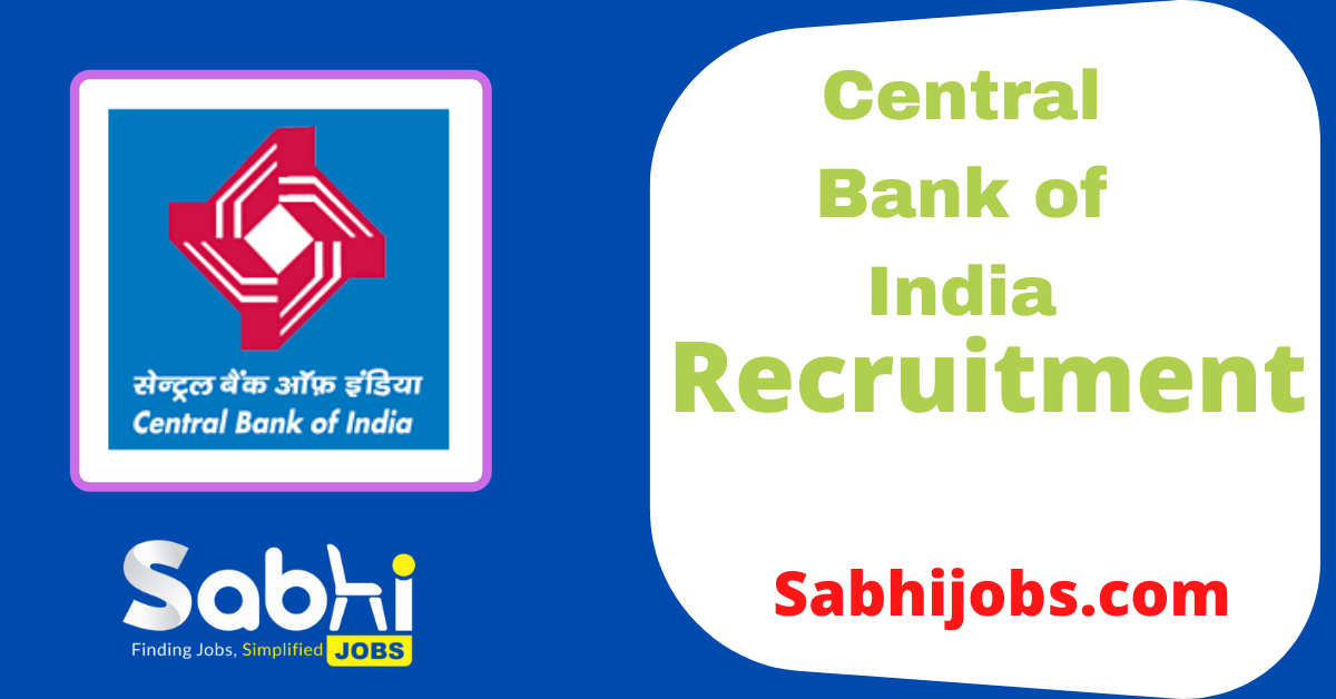 Central Bank Of India Jobs Notification 2024: Apply Online For 5 Bc 