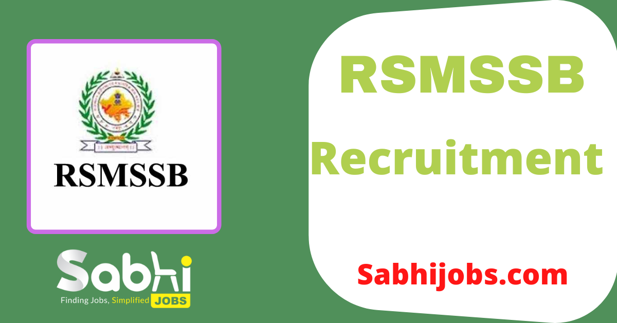 RSMSSB Jobs Notification 2024: Apply Online For 679 Junior Instructor ...