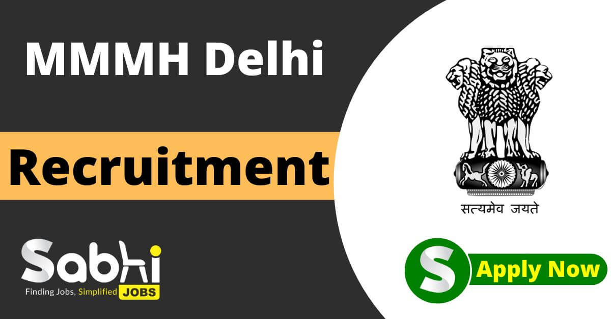 MMMH Delhi Jobs Notification 2024 Walk In For 10 Senior Resident Vacancies